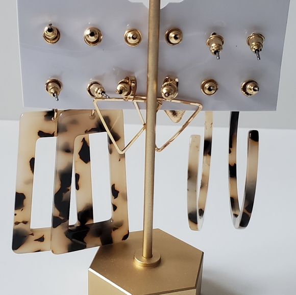 Fashionable Earrings 6 sets - Picture 2 of 2